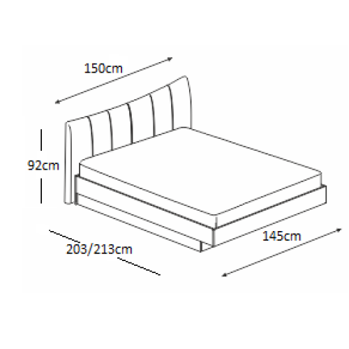 Легло МОКА 140x200 DIOMMI 45-211 Легло МОКА 140x200 DIOMMI 45-211