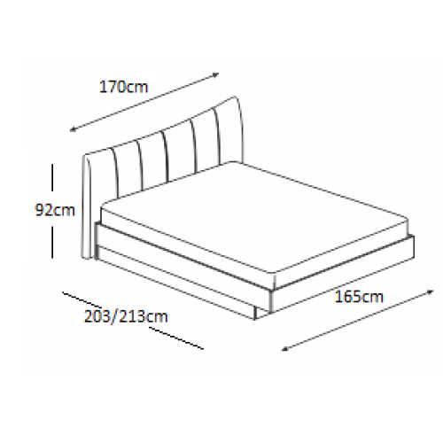 Легло МОКА 160x190 DIOMMI 45-122 Легло МОКА 160x190 DIOMMI 45-122