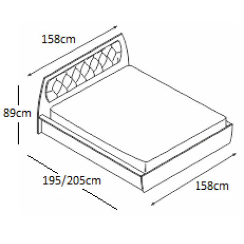 Легло ТАЙС 140x200 DIOMMI 45-243 Легло ТАЙС 140x200 DIOMMI 45-243