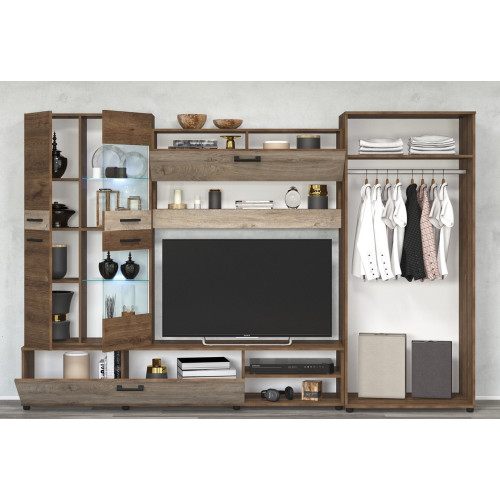 ТВ секция Аризона дъб марон/дъб норте 280x50x185 DIOMMI 33-052 ТВ секция Аризона дъб марон/дъб норте 280x50x185 DIOMMI 33-052