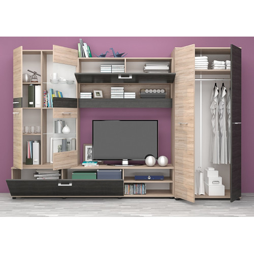 ТВ секция Аризона дъб сонома/дъб карбон 280x50x185 DIOMMI 33-051 ТВ секция Аризона дъб сонома/дъб карбон 280x50x185 DIOMMI 33-051