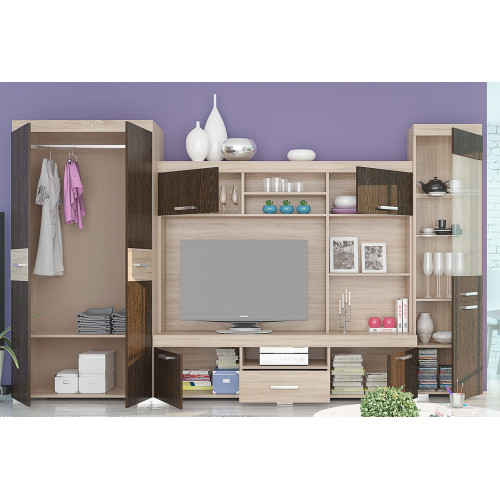 ТВ секция Мадейра венге/дъб сонома 270x53x193 DIOMMI 33-046 ТВ секция Мадейра венге/дъб сонома 270x53x193 DIOMMI 33-046