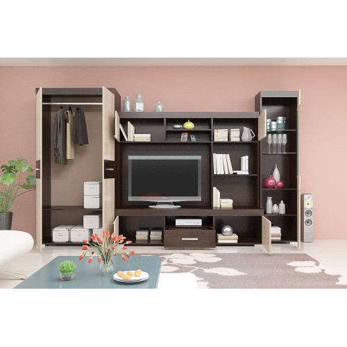 ТВ секция Мадейра дъб сонома/венге 270x53x193 DIOMMI 33-047 ТВ секция Мадейра дъб сонома/венге 270x53x193 DIOMMI 33-047