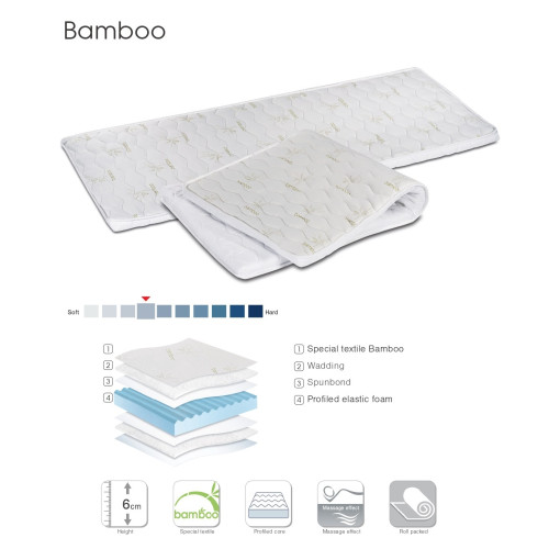 Top mattress Bamboo 140x190/200 DIOMMI 44-247 Top mattress Bamboo 140x190/200 DIOMMI 44-247