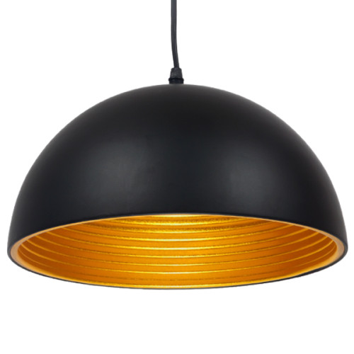 Модерна висяща лампа за таван Единична светлина Черна метална камбана Φ30 Diommi CHIME BLACK 01004