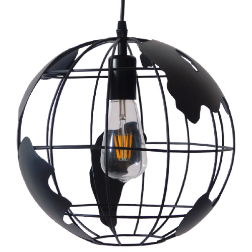 Висяща лампа Φ30 Diommi EARTH BLACK 30CM 01205