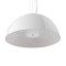 Модерна висяща таванна лампа с единична светлина Бяла гипсова камбана Φ60 Diommi SERENIA WHITE 01271