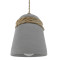 Модерна индустриална висяща таванна лампа Единична светло сива циментова камбана Φ18 Diommi ETESIAN 01319