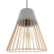 Модерна индустриална висяща таванна лампа Единична светло сива бежова циментова решетка Φ25 Diommi UTOPIAN 01323