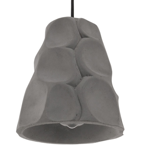 Модерна индустриална висяща таванна лампа Единична светло сива циментова камбана Φ18 Diommi COMO 01327
