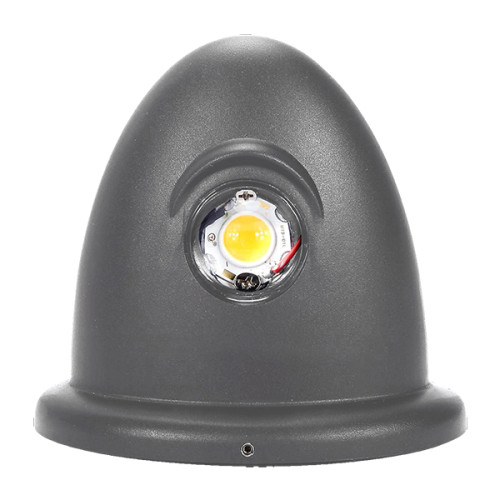 LED Φωτιστικό Τοίχου Αρχιτεκτονικού Φωτισμού Up Down Γκρι IP65 10 Watt 30° 1400lm 230V CREE Θερμό Λευκό Diommi 93069