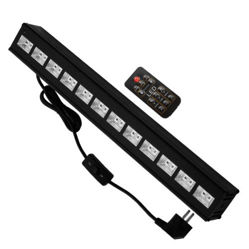 LED Μπάρα Φωτισμού UV 50cm 36W 230V 120° DMX512 με Ασύρματο Χειριστήριο Black Light Diommi 05036