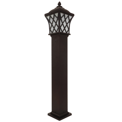 Винтидж индустриална подова лампа Единична светлина Тъмнокафява метална мрежа Diommi SHELTER 01400