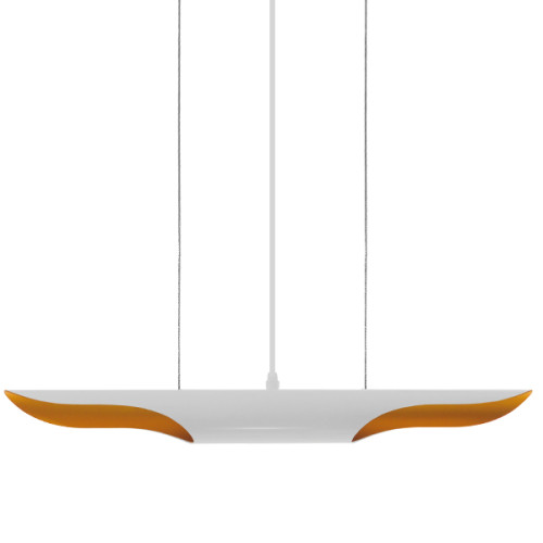 Модерен пендел за таван с две светлини Бяло злато металик Diommi ARTICA 01305