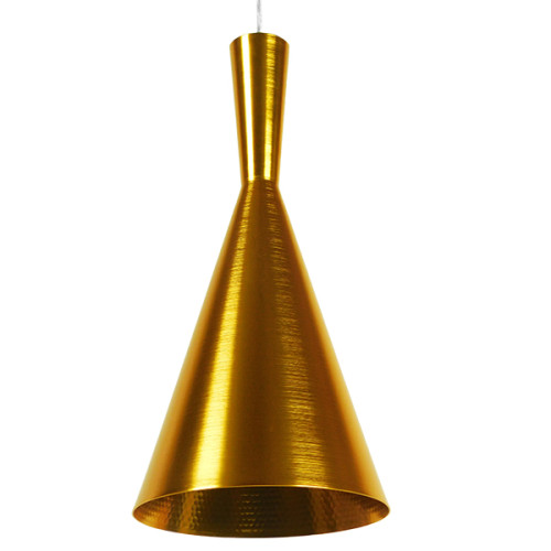 Модерна висяща таванна лампа Единична светлина златна метална камбана Φ18 Diommi HUZHOU 01546