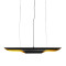 Модерна висяща лампа за таван 100 см две светли черни златисти метални Diommi NEBULA 01473