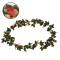 Τεχνητό Κρεμαστό Φυτό Διακοσμητική Γιρλάντα Μήκους 2.2 μέτρων με 32 X Μικρά Τριαντάφυλλα Σομόν Κοραλί Diommi 09009