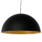 Модерна висяща таванна лампа с единична светлина, черно злато, метална камбана Φ60 Diommi DIADEMA 01342