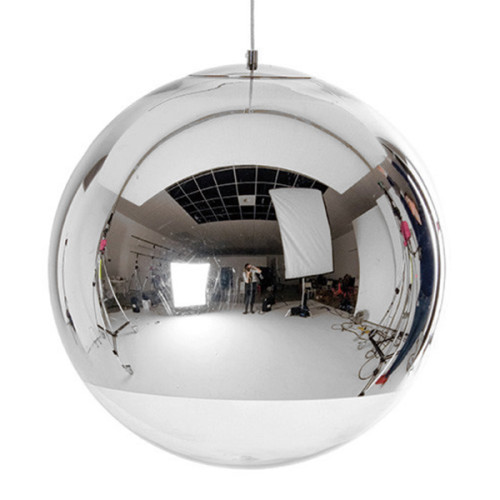 Модерна висяща таванна лампа Единична светлина Стъкло Никел Φ30 Diommi GLANS 01312