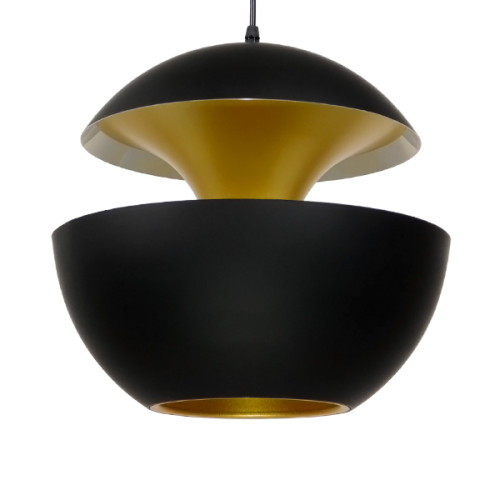 Модерна висяща лампа за таван с единична светлина черен металик Φ35 Diommi SEVILLE ЧЕРЕН 01269