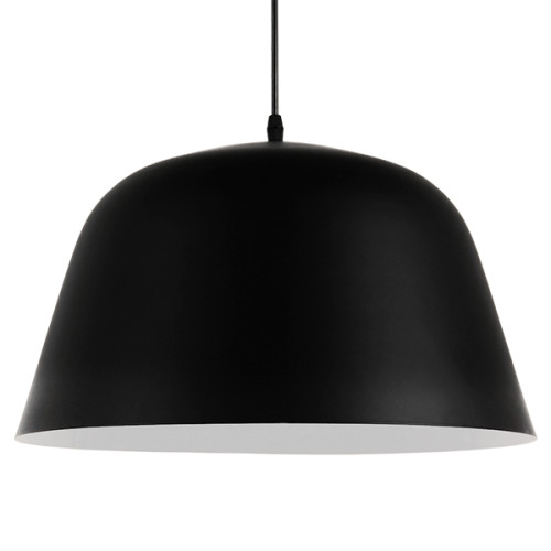 Модерна висяща лампа за таван Единична светлина Черна метална камбана Φ40 Diommi EASTVALE 01281