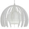 Модерна висяща лампа за таван Единична светлина Бяла метална мрежа с бяло стъкло Φ26 Diommi STEPHEN 01225