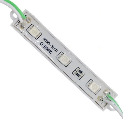 LED Module 3 SMD 5050 0.8W 12V 50lm IP65 Αδιάβροχο Πράσινο Diommi 65003
