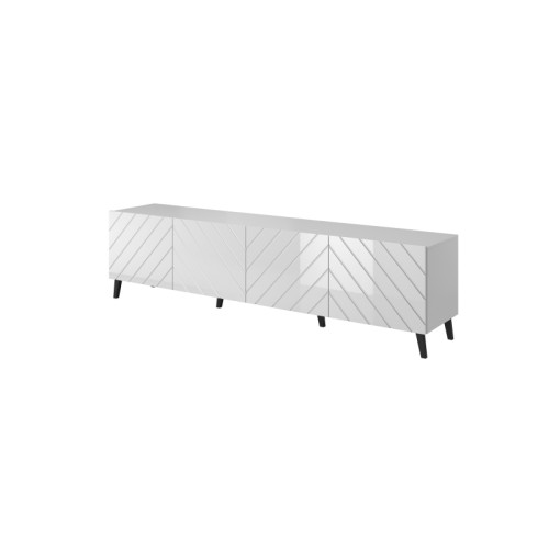 TV stand 200 ABETO mat white/ gloss white DIOMMI CAMA-ABETO-RTV-200-BI/BI TV stand 200 ABETO mat white/ gloss white DIOMMI CAMA-ABETO-RTV-200-BI/BI
