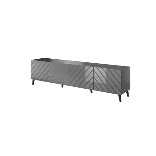 TV stand 200 ABETO mat grey/ gloss grey DIOMMI CAMA-ABETO-RTV-200-GRA/GRA TV stand 200 ABETO mat grey/ gloss grey DIOMMI CAMA-ABETO-RTV-200-GRA/GRA