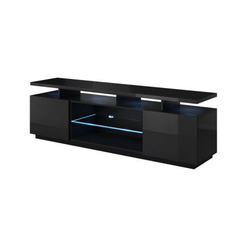 RTV stand EVA black gloss/ black gloss DIOMMI CAMA-EVA-RTV-CZP/CZP RTV stand EVA black gloss/ black gloss DIOMMI CAMA-EVA-RTV-CZP/CZP