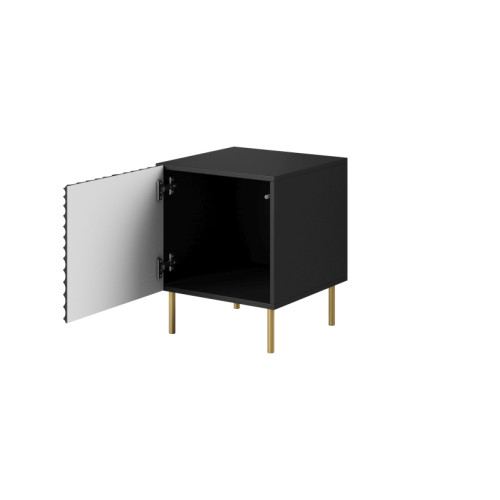HOLE bed cabinet black mat/ black mat DIOMMI CAMA-HOLE-SZAFKI-NOCNE-CZ/CZ HOLE bed cabinet black mat/ black mat DIOMMI CAMA-HOLE-SZAFKI-NOCNE-CZ/CZ