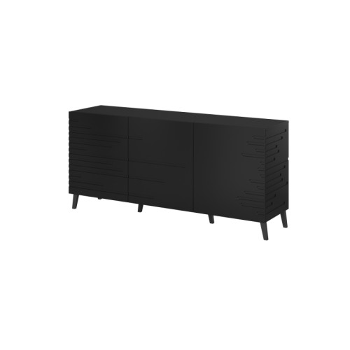 CHEST OF DRAWER NOVA mat black DIOMMI CAMA-NOVA-KOM-CZARNY CHEST OF DRAWER NOVA mat black DIOMMI CAMA-NOVA-KOM-CZARNY
