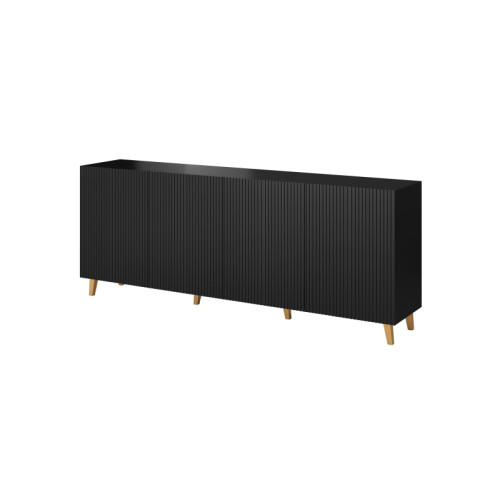 PAFOS chest of drawers 200 4D black/black DIOMMI CAMA-PAFOS-KOM-200-CZ/CZ PAFOS chest of drawers 200 4D black/black DIOMMI CAMA-PAFOS-KOM-200-CZ/CZ