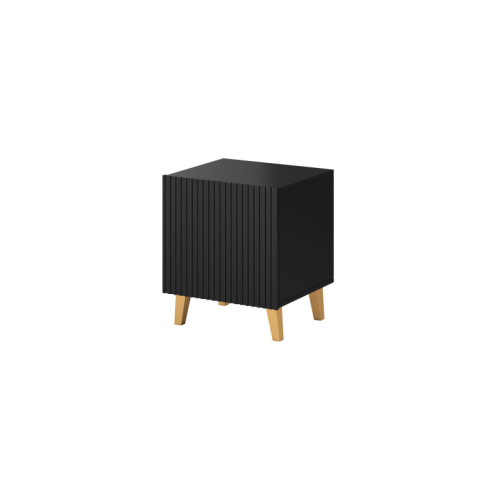 PAFOS night stand black/black DIOMMI CAMA-PAFOS-SZAFKI-NOCNE-CZ/CZ PAFOS night stand black/black DIOMMI CAMA-PAFOS-SZAFKI-NOCNE-CZ/CZ
