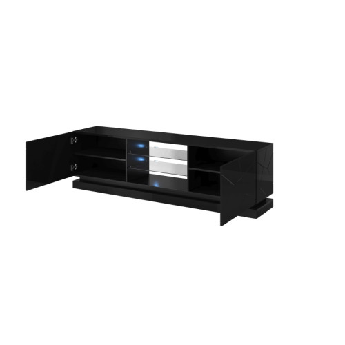 TV stand QIU 200 black DIOMMI CAMA-QIU-200-RTV-CZ TV stand QIU 200 black DIOMMI CAMA-QIU-200-RTV-CZ