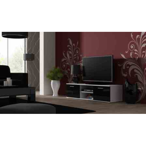 SOHO RTV140 white/black DIOMMI CAMA-SOHO-RTV-140-BIAŁY/CZARNY POŁYSK