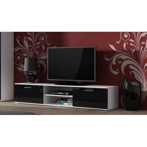 SOHO RTV180 white/black DIOMMI CAMA-SOHO-RTV-180-BIAŁY/CZARNY POŁYSK