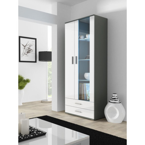 SOHO S6 grey/white DIOMMI CAMA-SOHO-WITRYNA-S6(2D2S)-SZ/BI