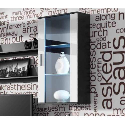 SOHO S2 black/white DIOMMI CAMA-SOHO-WITRYNA-WISZĄCA-S2-CZ/BI