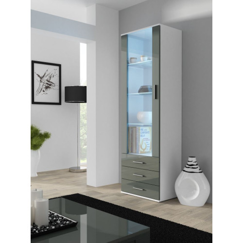 SOHO S1 white/grey DIOMMI CAMA-SOHO-WITRYNA-WYSOKA-S1-BIAŁY/SZARY