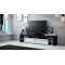 TV stand SOLO black mat/white gloss DIOMMI CAMA-SOLO-RTV-CZARNY MAT/ BIAŁY POŁ