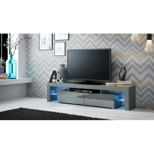 TV stand SOLO grey mat/ grey gloss DIOMMI CAMA-SOLO-RTV-SZARY MAT/SZARY POŁ