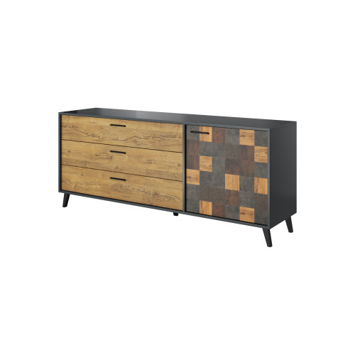 SOUL TV chest of drawers 1D3S DIOMMI CAMA-SOUL-KOMODA1D3S