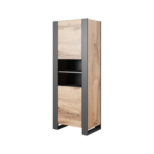 WOOD Standing Cabinet wotan/antracyt DIOMMI CAMA-WOOD-WITRYNA-WOTAN/ANTRACYT WOOD Standing Cabinet wotan/antracyt DIOMMI CAMA-WOOD-WITRYNA-WOTAN/ANTRACYT