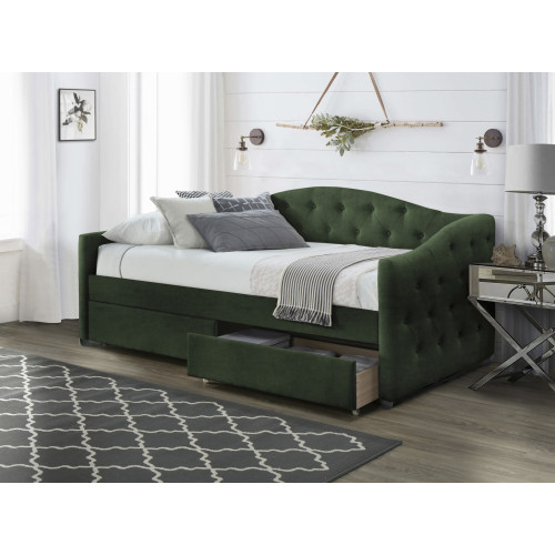 ALOHA bed with drawers, color|: dark green DIOMMI V-CH-ALOHA-LOZ-C.ZIELONY