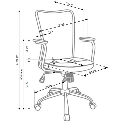 ANDY chair color: grey/pink DIOMMI V-CH-ANDY-FOT-RÓŻOWY ANDY chair color: grey/pink DIOMMI V-CH-ANDY-FOT-RÓŻOWY