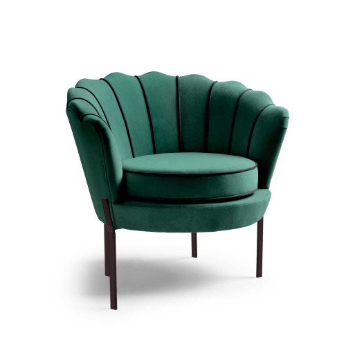 Armchair dark green velvet ANGELO 73X75X45X DIOMMI 60-20334