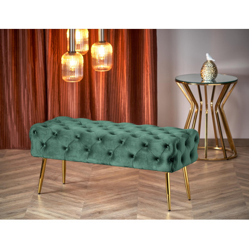 ATHENA bench color: dark green / gold DIOMMI V-CH-ATHENA-C.ZIELONY