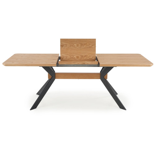 BACARDI extension table, color: top - natural oak, legs - black DIOMMI V-CH-BACARDI-ST BACARDI extension table, color: top - natural oak, legs - black DIOMMI V-CH-BACARDI-ST