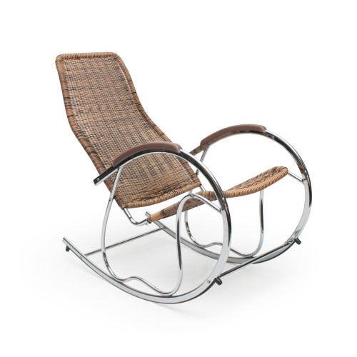 BEN rocking chair color: brown mix DIOMMI V-CH-BEN-FOT_BUJANY-BRĄZ_MIX